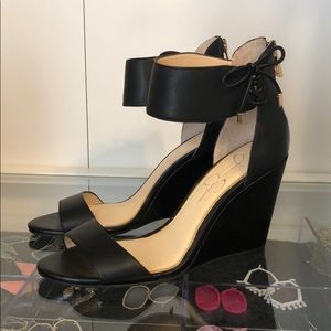 Jessica Simpson Black Wedges Size 7.5